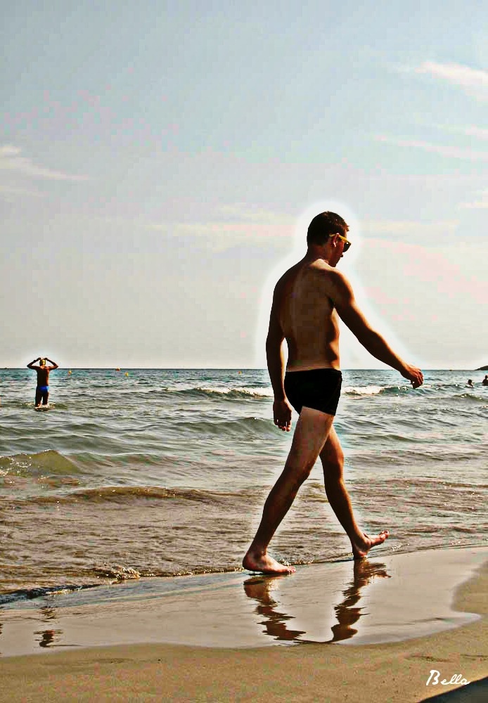 This year's hottest trend--the Speedo boy shorts.